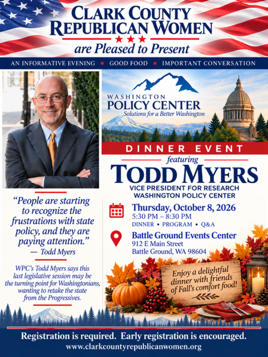 CCRW Dinner Event with Todd Myers