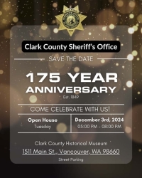 Clark County Sheriff's Office to Host Open House Celebrating 175 Years of Service