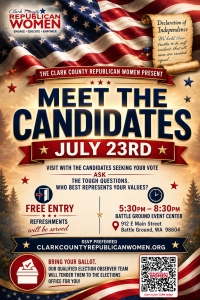 MEET THE CANDIDATES ~ VISIT WITH THE CANDIDATES ~ ASK THE TOUGH QUESTIONS!