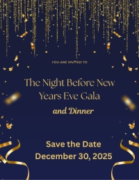 The Night Before New Years Eve Gala and Dinner